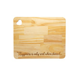 Tábua de Madeira Pinus Coração 35cm - Ela Decora