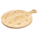 Tábua de Madeira Pinus para Pizza Coração 47cm - Ela Decora