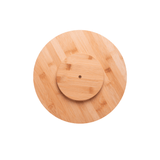 Tábua Giratória Redonda de Bambu 30cm - Ela Decora