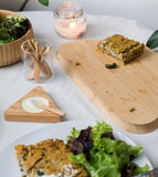 Tabua Irregular de Bambu Natural 35cm - Ela Decora