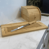 Tábua para Pães Migalheira em Bambu com Faca Ecokitchen 50cm - Ela Decora