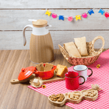 Tábua Para Servir em Bambu com Cabo 32cm x 14cm - Ela Decora