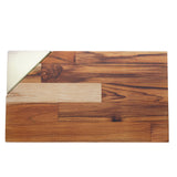 Tábua Teca para Servir com Alça Champanhe 40cm - Ela Decora