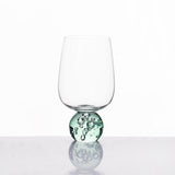 Taça Copo Elegante Transparente e Verde 540ml - Ela Decora