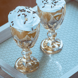 Taça de Licor de Vidro Diamond Âmbar 50ml - Ela Decora