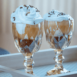 Taça de Licor de Vidro Diamond Âmbar 50ml - Ela Decora