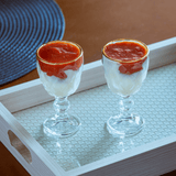 Taça de Licor em Vidro com FIo de Ouro Diamond 50ml - Ela Decora