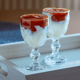 Taça de Licor em Vidro com FIo de Ouro Diamond 50ml - Ela Decora