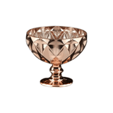 Taça De Vidro Champanhe ou Sobremesa Sorvete Rose Gold 310 ml - Ela Decora