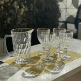 Taça de Vidro Para Água Com Fio de Ouro Greek - 345ml - Ela Decora