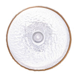 Taça de Vinho Cristal Ecológico Petra Martelado com Fio de Ouro 500ml - Ela Decora