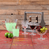 Taça Para Água De Vidro Transparente Diamond - 325ml - Ela Decora