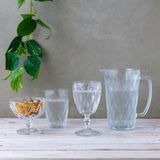 Taça Para Água De Vidro Transparente Diamond - 325ml - Ela Decora