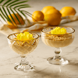 Taça para Sobremesa de Vidro com Fio de Ouro Deli Diamond 170ml - Ela Decora