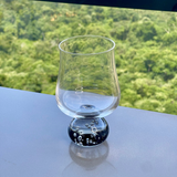 Jogo 6 Taças de Vidro Base Esfera Fume 440ml