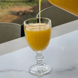 Taça de Vidro Para Água Com Fio de Ouro Greek - 345ml