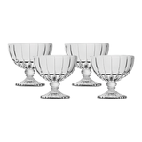 Jogo 4 Taças para Sobremesa de Vidro Cristalle 360ml