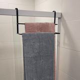 Toalheiro De Box Duplo 45 Cm De Encaixar Preto Fosco Linha Black - Ela Decora