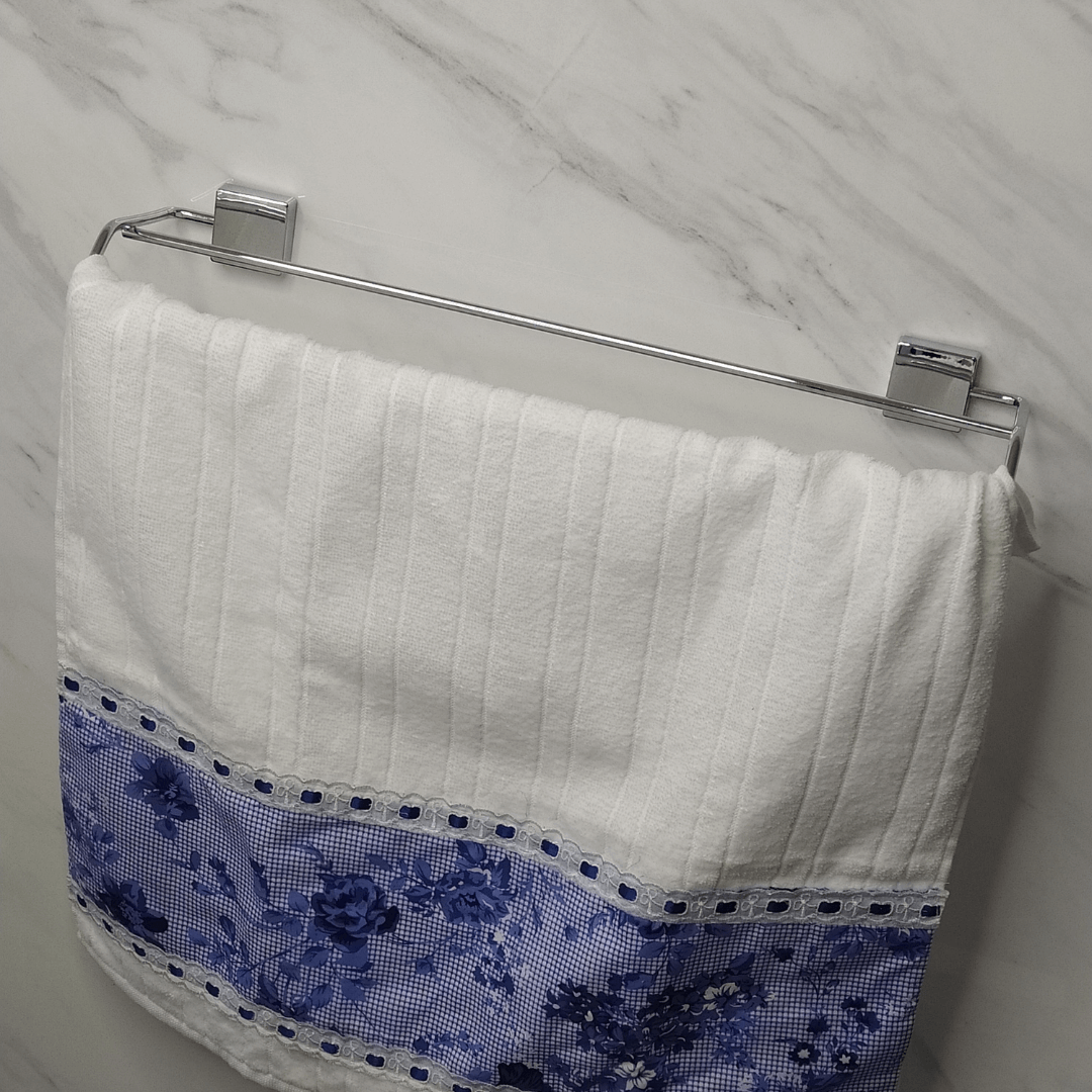 Toalheiro Duplo 60Cm Inox - Ela Decora