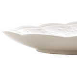 Travessa Butterfly Flower Porcelana New Bone Branca 31,5cm - Ela Decora