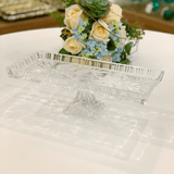 Travessa com Pé de Cristal de Chumbo Dragon 34cm - Ela Decora