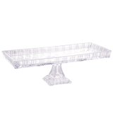 Travessa com Pé de Cristal de Chumbo Dragon 34cm - Ela Decora