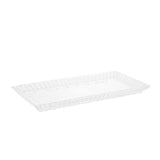 Travessa Cristal de Chumbo Retangular Lys 34cm - Ela Decora