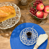 Travessa de Cristal Deli Diamond - 18,5 cm - Ela Decora