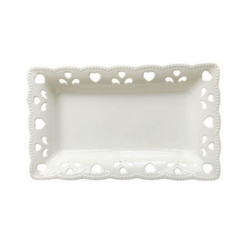 Travessa em Porcelana Branca - 30,3 cm - Ela Decora
