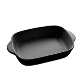 Travessa Forma Porcelana Nordica Preto - 24 cm - Ela Decora