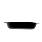 Travessa Forma Porcelana Nordica Preto - 24 cm - Ela Decora