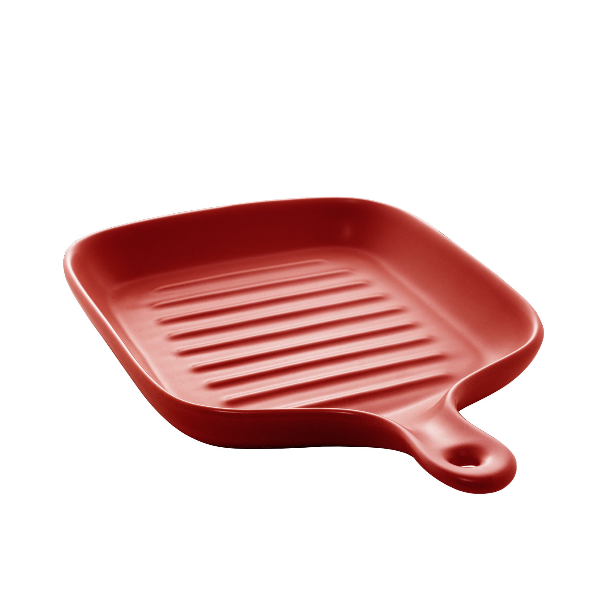 Travessa Frigideira Porcelana Nordica Vermelho Matt - 24 cm - Ela Decora
