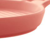 Travessa Grill Redonda Porcelana Nordica Rosa Matt - 23 cm - Ela Decora