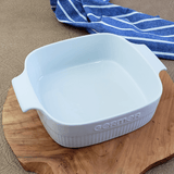 Travessa Quadrada Branca 21cm - Ela Decora