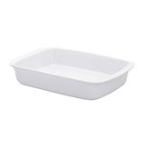 Travessa Refratária Tango Branca Média 34cm - Ela Decora