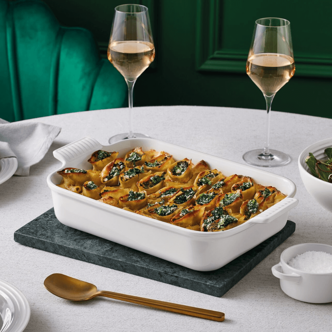 Travessa Retangular Classic 32cm Branca Le Creuset - Ela Decora