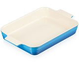 Travessa Retangular Classic Azul Marseille 32cm Le Creuset - Ela Decora