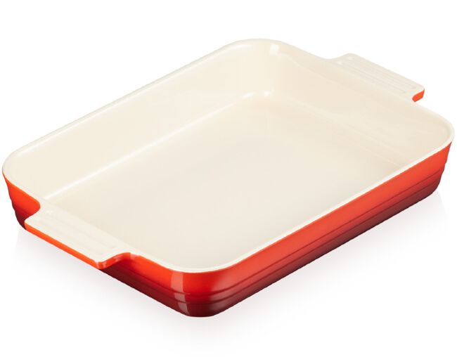 Travessa Retangular Clássica Vermelha 26cm Le Creuset - Ela Decora