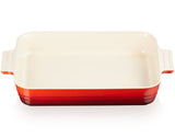 Travessa Retangular Clássica Vermelha 32cm Le Creuset - Ela Decora