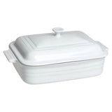 Travessa Retangular com Tampa Branca 32cm Le Creuset - Ela Decora