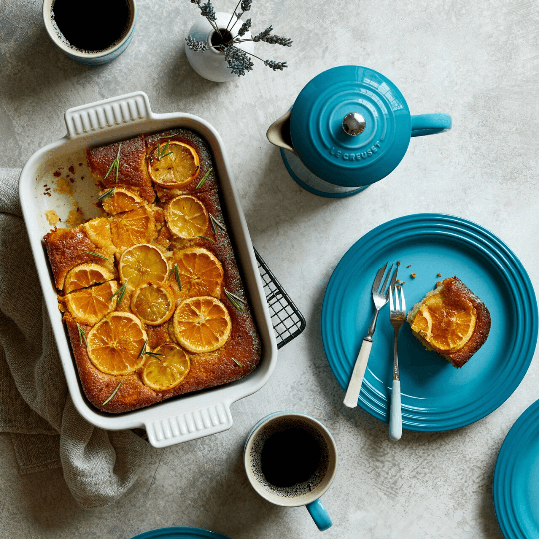 Travessa Retangular Heritage Azul Caribe 26cm Le Creuset - Ela Decora