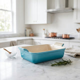 Travessa Retangular Heritage Azul Caribe 26cm Le Creuset - Ela Decora