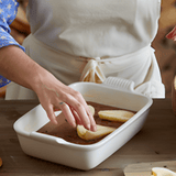 Travessa Retangular Heritage Cerâmica Meringue 19cm Le Creuset - Ela Decora