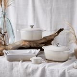 Travessa Retangular Heritage Cerâmica Meringue 19cm Le Creuset - Ela Decora