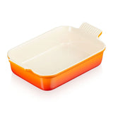 Travessa Retangular Heritage Laranja 26cm Le Creuset - Ela Decora