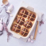 Travessa Retangular Heritage Meringue 26cm Le Creuset - Ela Decora