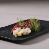 Travessa Retangular Juta Matte Preto 27cm - Ela Decora