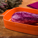 Travessa Retangular Laranja 30cm - Ela Decora