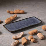 Travessa Retangular Orgânica Titanium 22cm - Ela Decora