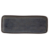 Travessa Retangular Orgânica Titanium 33cm - Ela Decora